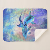 Paar Dolfijn Sherpa Deken (Voorkant (horizontaal))