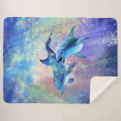 Paar Dolfijn Sherpa Deken (Voorkant (horizontaal))