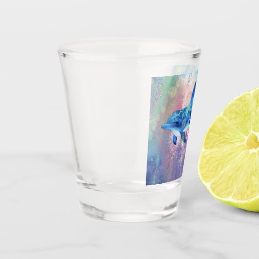 Paar Dolfijn Shot Glas (Links)