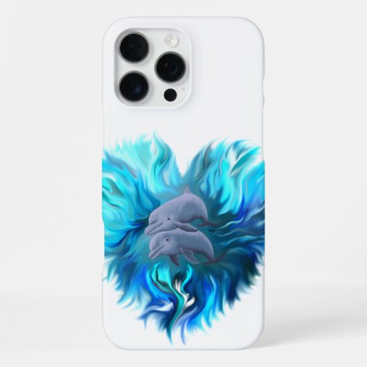 Paar Dolfijnen iPhone Hoesje (Achterkant)