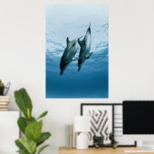 Paar dolfijnen poster (Thuiskantoor)