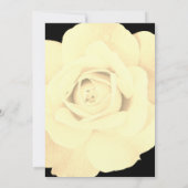 Paar Douche Ivoor Zwart Bloemen Roos bruiloft Kaart (Achterkant)