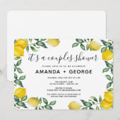 Paar douche Lemons en greenerparty Kaart (Voorkant / Achterkant)