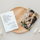 Paar douchen voordat ze zeggen dat ik foto bruids  kaart