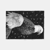 Paar Eagle Fleece Deken (Voorkant (Horizontaal))