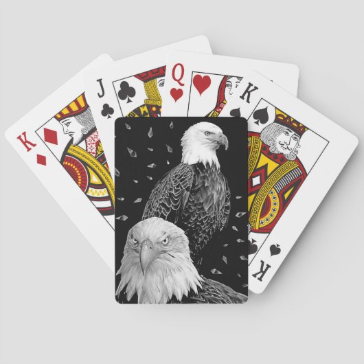 Paar Eagle Pokerkaarten (Achterkant)