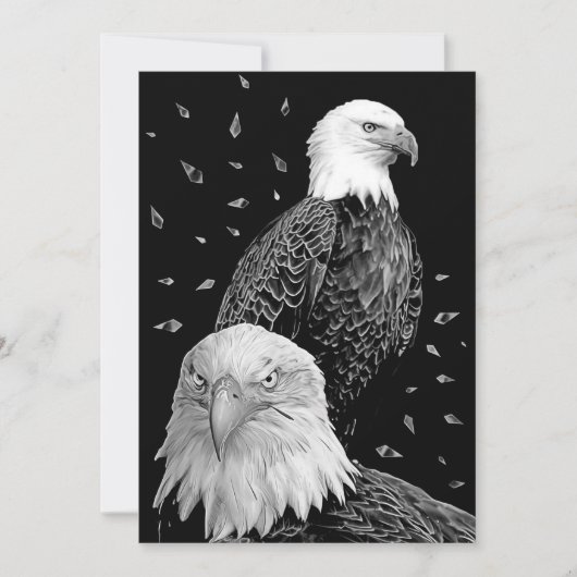 Paar Eagle Save The Date (Voorkant)