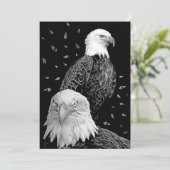 Paar Eagle Save The Date (Staand voorkant)