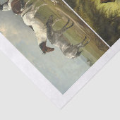 Paar echte (niet AI)  paardenschilderijen Tissuepapier (Detail)