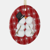 Paar eerste Kerstmis Keramisch Ornament (Rechts)