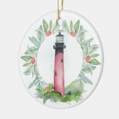 Paar Eerste Kerstmis Ornament Jupiter Lighthouse (Links)