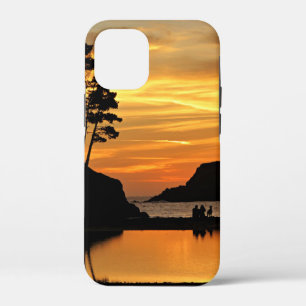 Paar- en Dog-Oranje strand Sunset California Coast Case-Mate iPhone Case