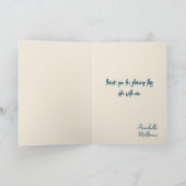 Paar en harten Valentijnsdag Beige Kaart (Binnen)