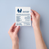 Paar- en kindontwerp, psychotherapeut, therapie flyer (Hand)