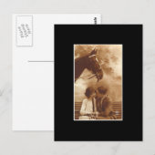  paar en paarden briefkaart (Voorkant / Achterkant)