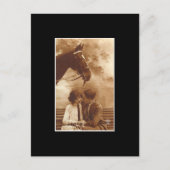  paar en paarden briefkaart (Voorkant)
