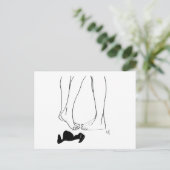 Paar en tessous briefkaart (Staand voorkant)