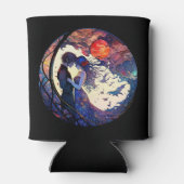 Paar Faux Glas in lood Koelbox Blikjeskoeler (Achterkant)