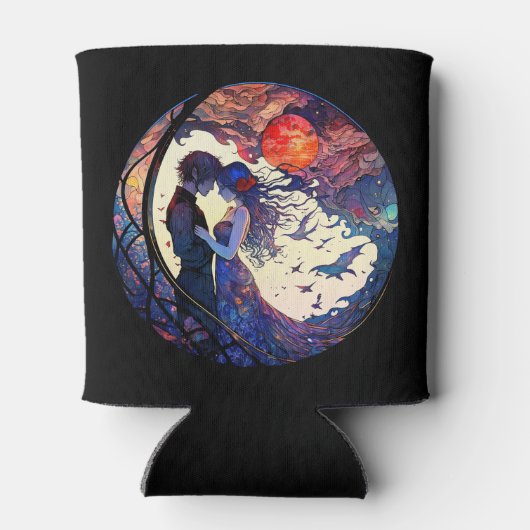 Paar Faux Glas in lood Koelbox Blikjeskoeler (Achterkant)