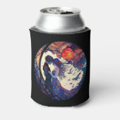 Paar Faux Glas in lood Koelbox Blikjeskoeler (Blikje Achterkant)