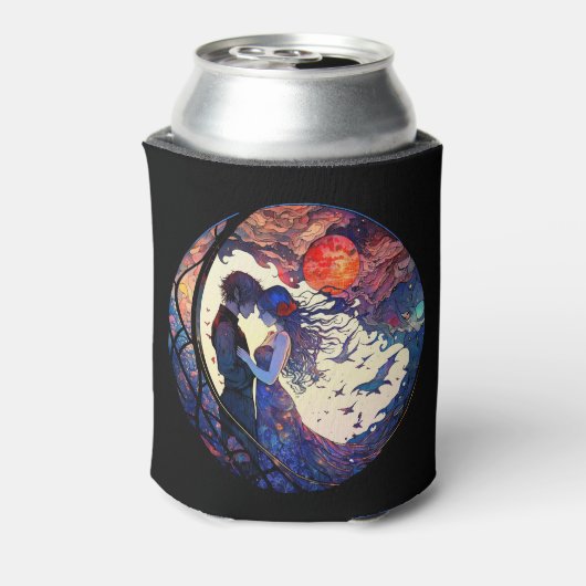 Paar Faux Glas in lood Koelbox Blikjeskoeler (Blikje Achterkant)