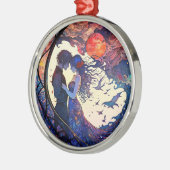 Paar Faux Glas in lood Ornament (Links)