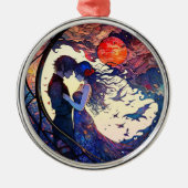 Paar Faux Glas in lood Ornament (Voorkant)