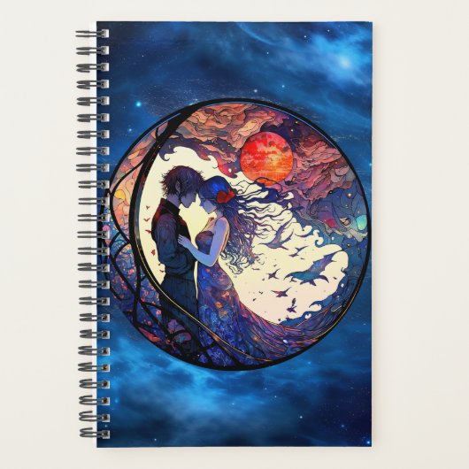 Paar Faux Glas in lood Planner (Voorkant)