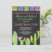 Paar Fiesta vrijgezellenfeest cactus Kaart (Staand voorkant)