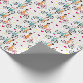 Paar Fietsers Cadeaupapier (Hoek)