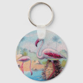 paar flamingo sleutelhanger (Voorkant)