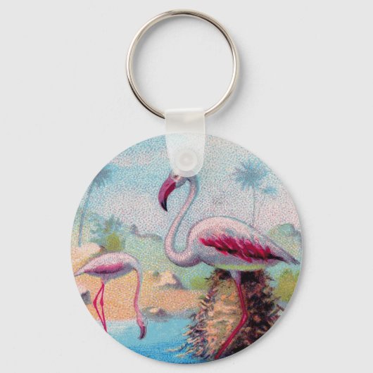 paar flamingo sleutelhanger (Voorkant)