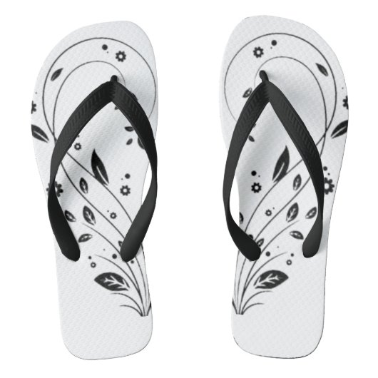 Paar Flip Flops Elegante Bloem Rank Flip-Flops (Voetbed)