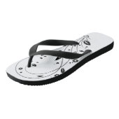 Paar Flip Flops Elegante Bloem Rank Flip-Flops (Schuin)