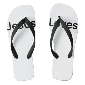 Paar Flip Flops Jezus houdt van jou Christelijk