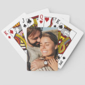 Paar foto bruiloft Jubileum Pokerkaarten (Achterkant)