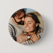 Paar foto bruiloft ronde button 5,7 cm (Voorkant)