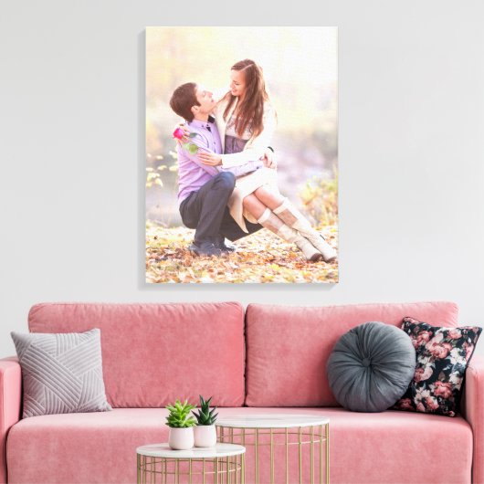 Paar Foto Canva Canvas Afdruk (Insitu (Woonkamer))