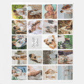 Paar foto collage fleece deken (Voorkant)