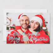 Paar foto | Funny Holiday Greeting Feestdagenkaart (Voorkant)