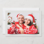 Paar foto | Funny Holiday Greeting Feestdagenkaart (Voorkant)