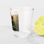 Paar foto gepersonaliseerde bruiloft shot glas (Rechts)