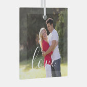 Paar foto glas ornament (Voorkant Rechts)