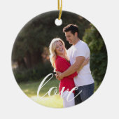Paar foto keramisch ornament (Voorkant)