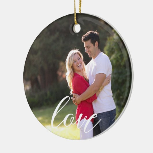 Paar foto keramisch ornament (Links)