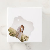 Paar foto logo Chinese trouwstempel Bedankjes Labels (In situ)