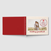 Paar foto met stempel logo Chinese bruiloft Gastenboek (Volledig)