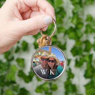 paar foto monogram sleutelhanger