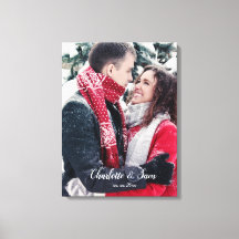 Paar foto - Namen - Canvas afdrukken