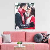 Paar foto - Namen - Canvas afdrukken (Insitu (Woonkamer))